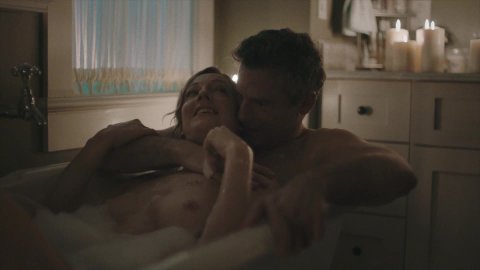 Judy Greer - Topless Scenes in Kidding s01e05 (2018)