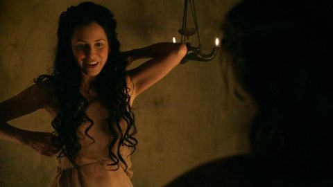 Delaney Tabron - Topless Scenes in Spartacus s02e05 (2012)