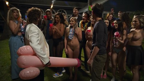 Aimee Teegarden, Lily Drew Detwiler, Charlotte McKinney, Liz Katz - Topless Scenes in Guest House (2020)