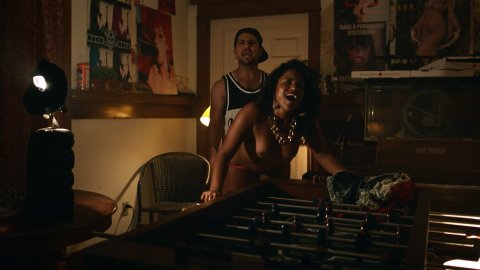 Vivian Lamolli - Topless Scenes in Bodied (2017)