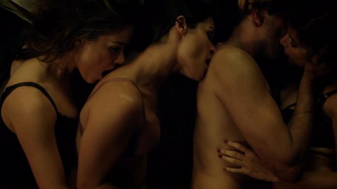 Roxanne McKee, Kim Engelbrecht, Shivani Ghai, Christina Chong - Topless Scenes in Dominion s02e08 (2015)