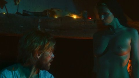 Lisa Belle, Jodii Christianson, Kaniehtiio Horn - Topless Scenes in The Theatre Bizarre (2011)