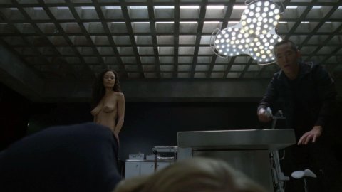 Thandie Newton - Topless Scenes in Westworld s01e08 (2016)